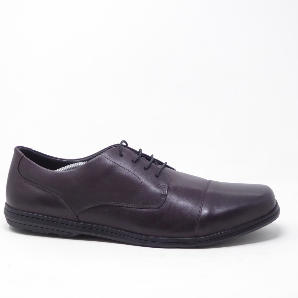 Birchbury Mens Brenston Dress Shoes Burgundy Leather Cap Toe US 13